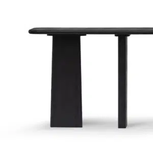 Clyra 1.6m Full Black Minimalist Console Table