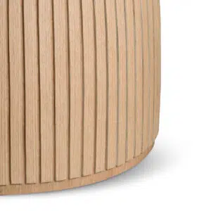 Kiri 1.4m Round Dining Table Natural Wood Finish