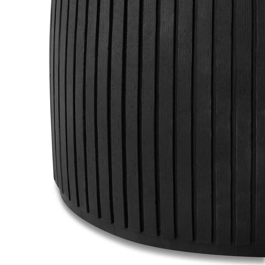 Vexo 1.4m Round Dining Table Full Black Modern Design