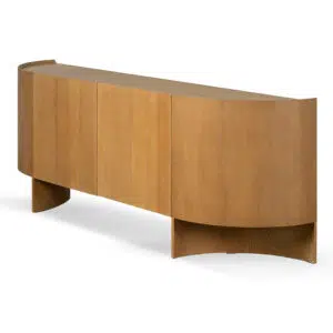 Rovan 2.2m Dusty Oak Buffet Unit with Curved Legs & Modern Design