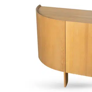 Rovan 2.2m Dusty Oak Buffet Unit Curved Legs Modern