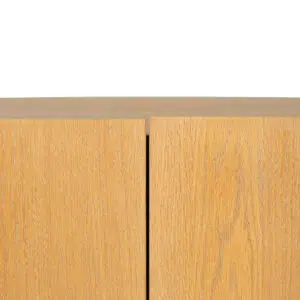 Rovan 2.2m Buffet Unit Curved Legs Dusty Oak