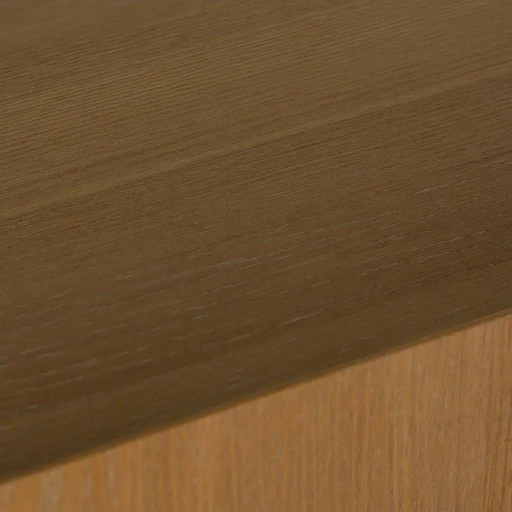 Dusty Oak Console Table – Modern Curved Design 1.5m