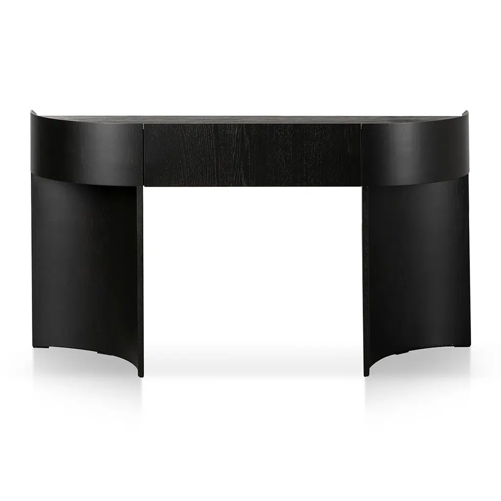 Noryn 1.5m Console Table Textured Espresso Black Modern Design