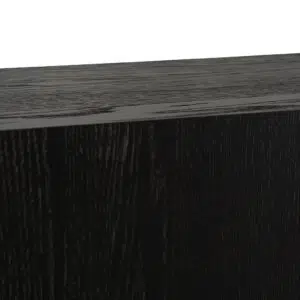 Noryn 1.5m Textured Espresso Black Console Table with Hidden Drawer