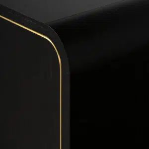 Vylan 2m Buffet Unit Textured Espresso Black Modern Storage