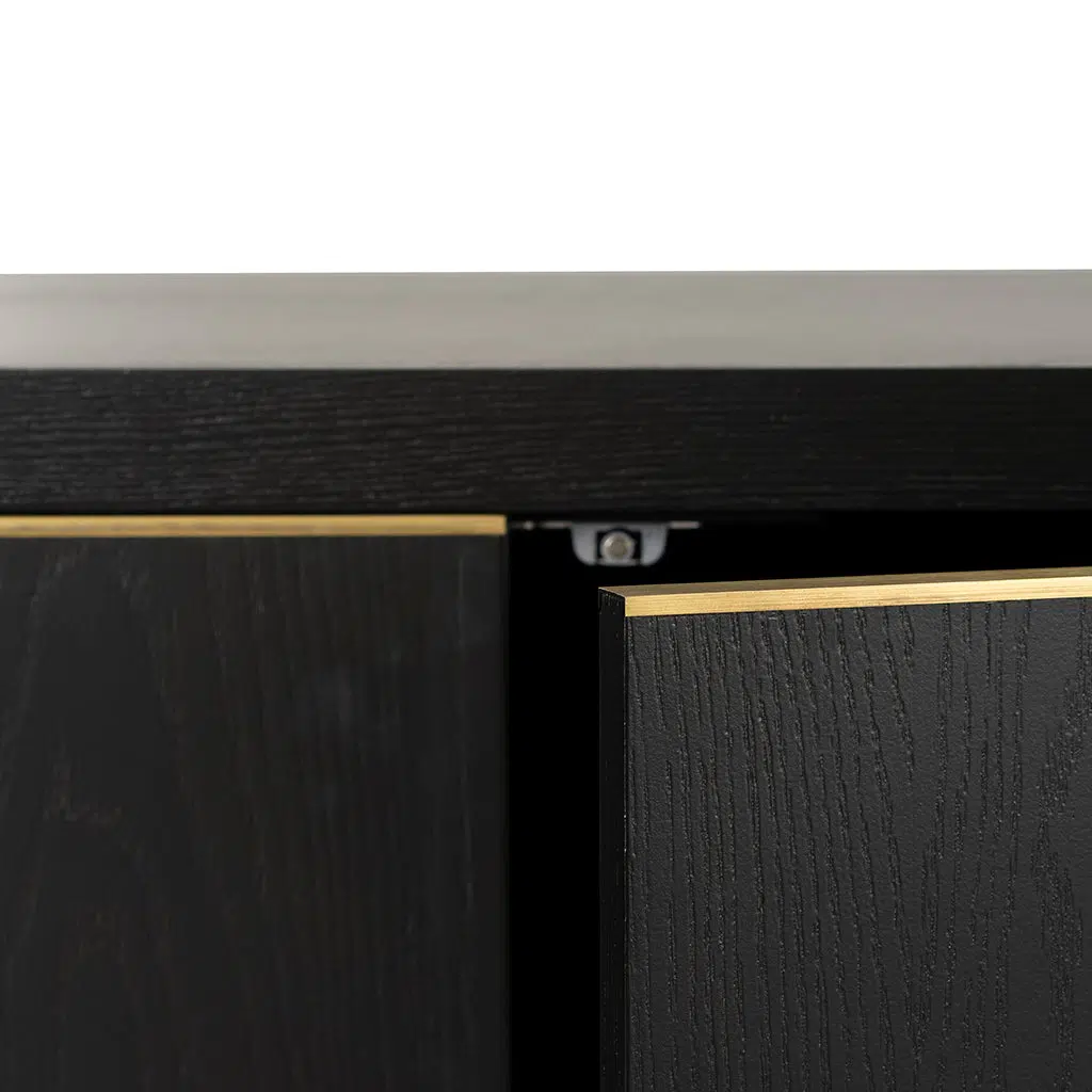 Vylan 2m Buffet Unit – Textured Espresso Black Finish