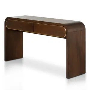 Wyra 1.5m Walnut Console Table with Storage and Durable Design