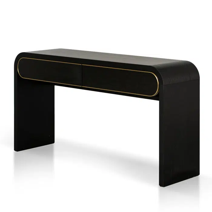 Ziven 1.5m Console Table – Textured Espresso Black