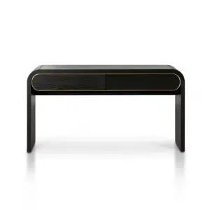 Ziven 1.5m Console Table Textured Espresso Black Modern Design