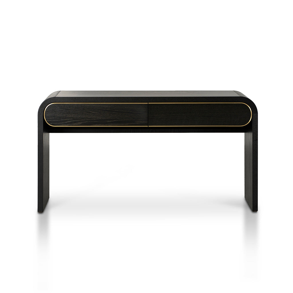 Ziven 1.5m Console Table Textured Espresso Black Modern Design