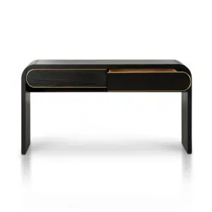 Ziven 1.5m Textured Espresso Black Console Table with Storage