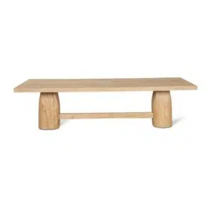 Dyls 2.2m Natural Elm Dining Table Solid Wood