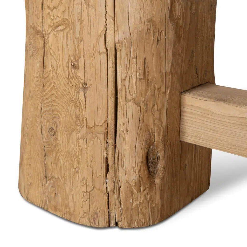 Dyls 2.2m Natural Elm Dining Table - Solid Wood, Spacious, Seats 8-10, Durable