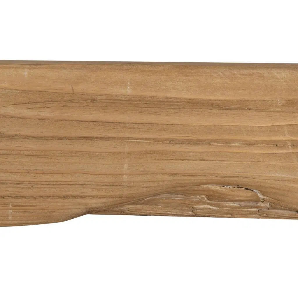 Dyls 2.2m Elm Dining Table Natural Finish Solid Wood Durable