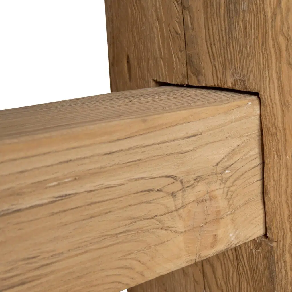 Dyls 2.2m Natural Elm Dining Table - Solid Wood Frame