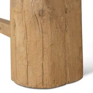 Dyls 2.2m Natural Elm Dining Table Solid Wood Luxury