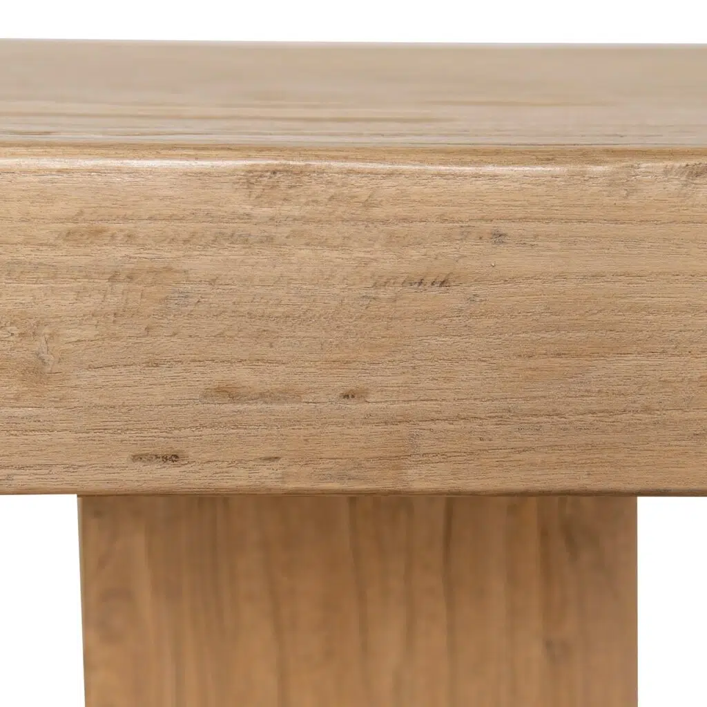 Liam 3m Natural Elm Dining Table - Solid Wood Modern