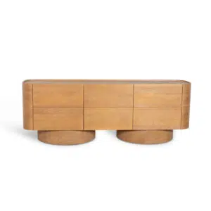 Orin 2.2m Dusty Oak Buffet Unit - Elegant Storage Solution