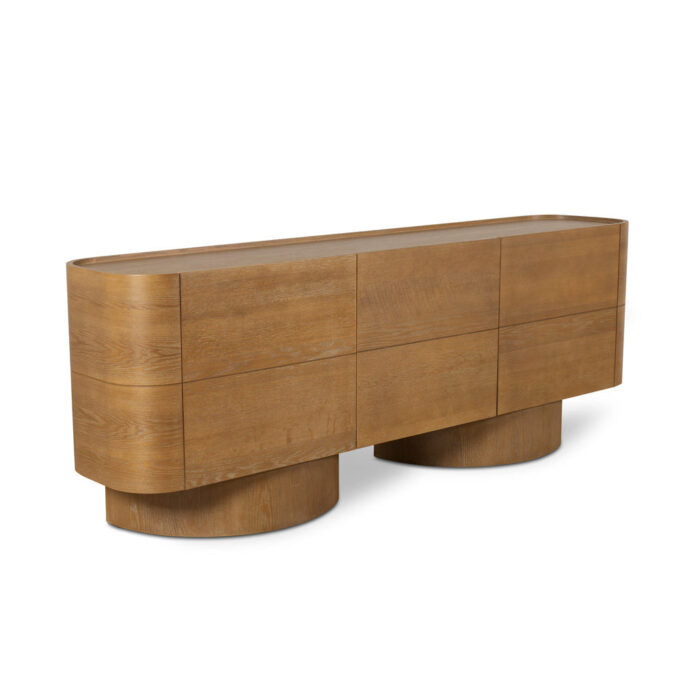 Orin 2.2m Dusty Oak Buffet Unit - Elegant Storage Solution