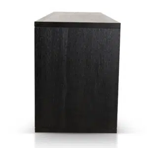 Ava 2m Textured Espresso Black Buffet Unit Storage