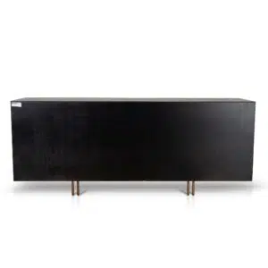 Ava Buffet Unit 2m - Textured Espresso Black Storage