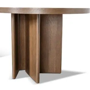 Leif 2.4m Oval Caramel Oak Dining Table - Modern Design