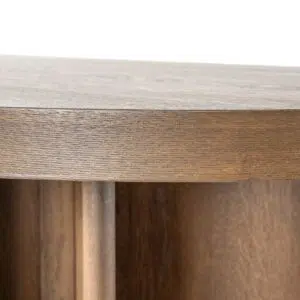 Leif 2.4m Oval Dining Table Caramel Oak Spacious