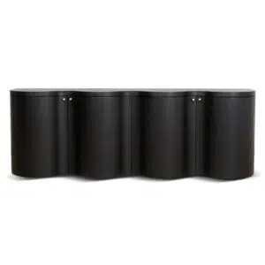 Avery 2.15m Buffet Unit Textured Espresso Black Spacious Storage