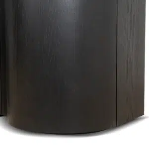 Avery 2.15m Textured Espresso Black Buffet Unit - Engineered Wood Design