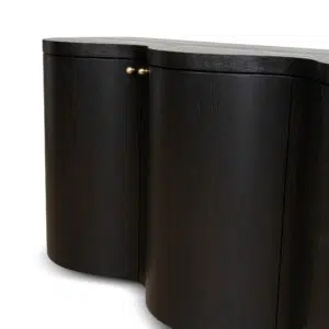 Avery 2.15m Buffet Unit Textured Espresso Black Spacious Storage