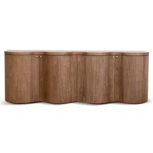 Alva 2.15m Light Walnut Buffet Unit with 4 Cabinets