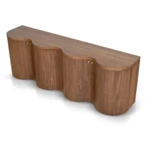 Alva 2.15m Light Walnut Buffet Unit - Modern Storage Design