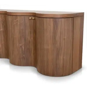Alva 2.15m Light Walnut Buffet Unit with 4 Cabinets and Modern Design