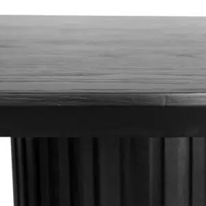 Varoa 2.5m Black Wooden Dining Table Modern Design