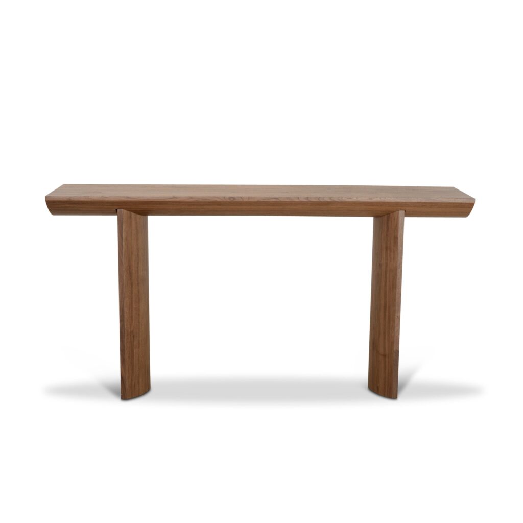 Amel 1.6m Walnut Veneer Console Table – Modern Design