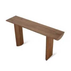 Amel 1.6m Walnut Veneer Console Table - Modern Design