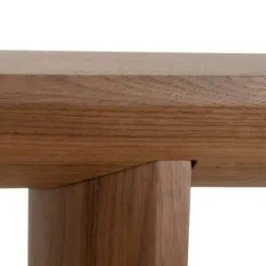 Amel 1.6m walnut veneer console table – modern design