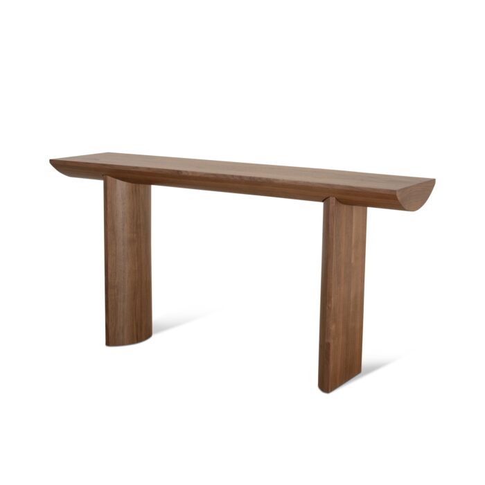 Amel 1.6m Walnut Veneer Console Table – Modern Design
