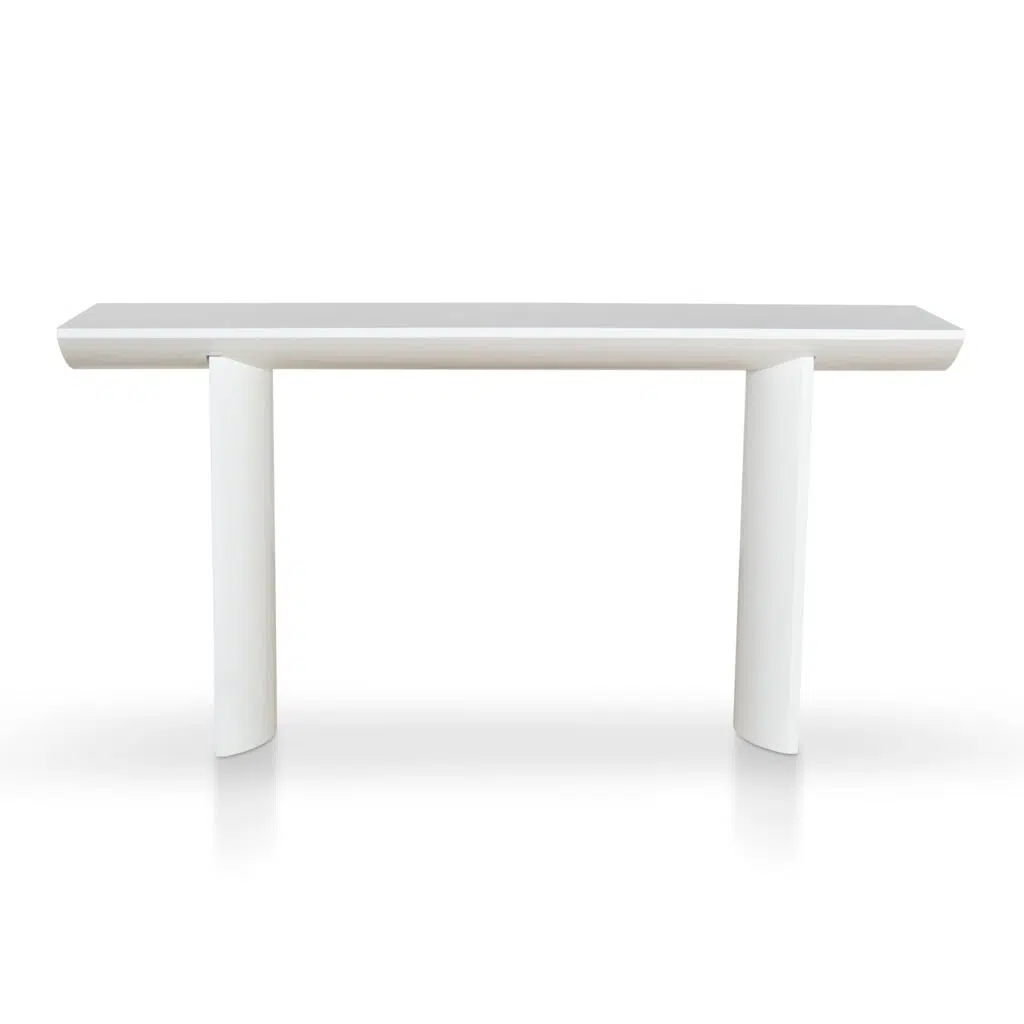 Sari 1.6m White Oak Console Table Modern Elegance