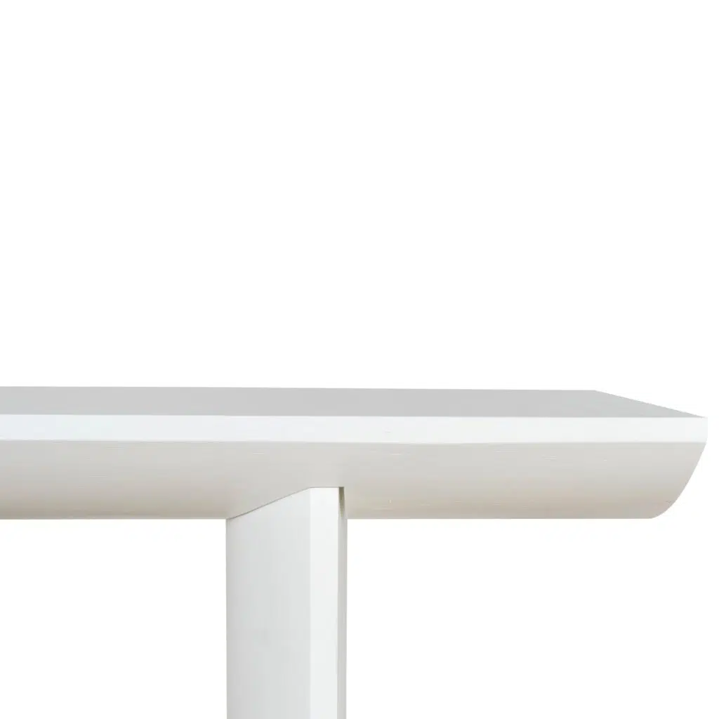 Sari 1.6m Console Table White Oak Tapered Legs