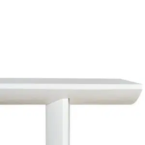 Sari 1.6m Console Table White Oak Tapered Legs