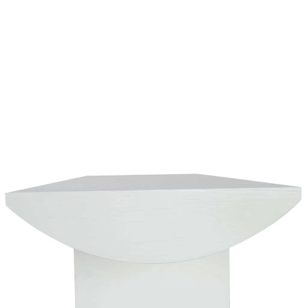 Sari 1.6m White Oak Console Table Tapered Legs