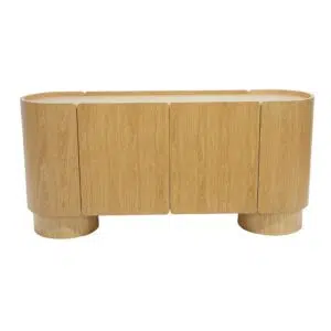 Dune 1.7m Natural Oak Sideboard with Cylindrical Legs