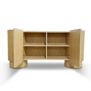 Dune 1.7m Natural Oak Sideboard with Cylindrical Legs