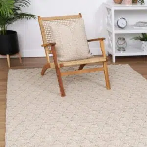 Himalaya Tribal Wool Rug - Natural Mosaic Design for Modern/Traditional Interiors