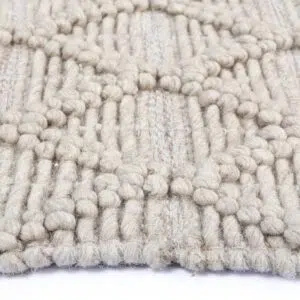 Himalaya Tribal Wool Rug – Natural Mosaic Design, 70% Wool, Durable