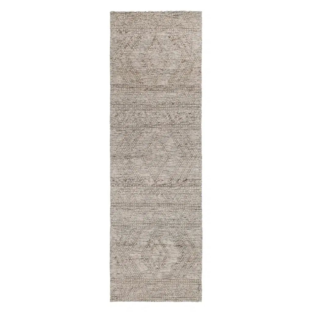 Himalaya Lattice Tribal Wool Rug - Textured Design for Home Decor
