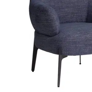 Modern Niva Celadon Blue Fabric Armchair