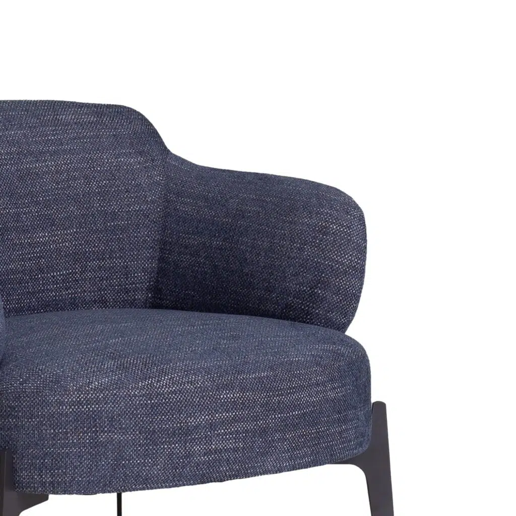 Niva Fabric Armchair - Celadon Blue Modern Design